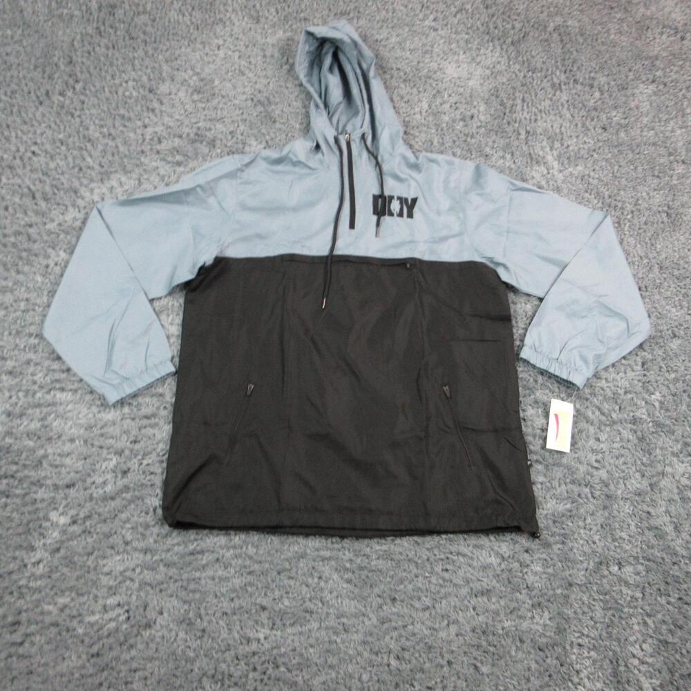 Pennant Hoodie Sweatshirt Mens M Black Pullover Lined Lightweight Breathable NWT